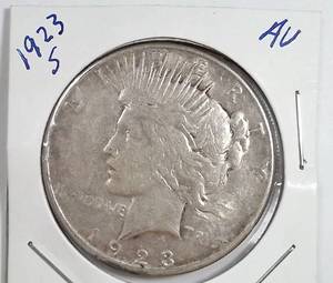 lot 135 image: 1923-S Silver Peace Dollar