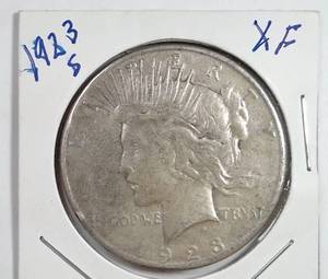 lot 139 image: 1923-S Silver Peace Dollar