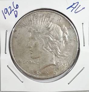 lot 143 image: 1926-D Silver Peace Dollar