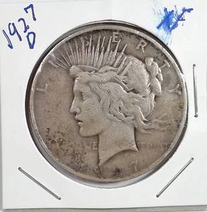 lot 146 image: 1927-D Silver Peace Dollar