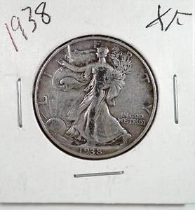 lot 165 image: 1938 Walking Liberty Half Dollar