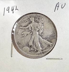 lot 172 image: 1942 Walking Liberty Half Dollar