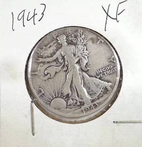 lot 177 image: 1943 Walking Liberty Half Dollar