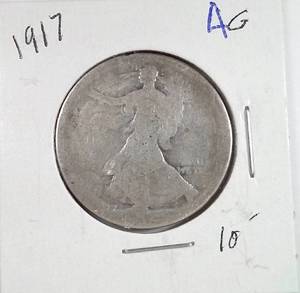 lot 151 image: 1917 Walking Liberty Half Dollar