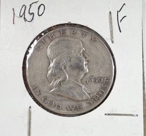 lot 184 image: 1950 Franklin Half Dollar