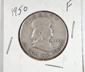 lot 185 image: 1950 Franklin Half Dollar