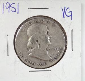 lot 188 image: 1951 Franklin Half Dollar