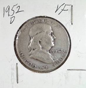 lot 197 image: 1952-D Franklin Half Dollar