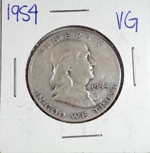 lot 199 image: 1954 Franklin Half Dollar