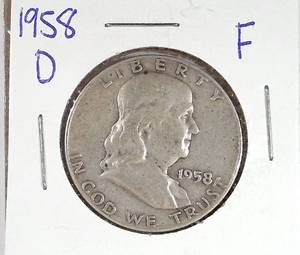 lot 205 image: 1958-D Franklin Half Dollar