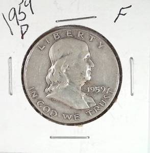 lot 208 image: 1959-D Franklin Half Dollar