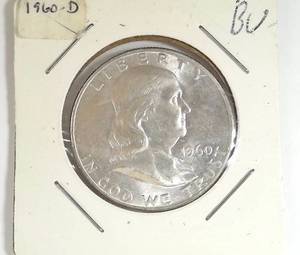 lot 211 image: 1960-D Franklin Half Dollar