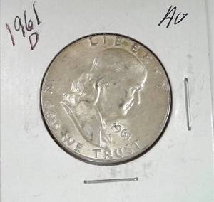lot 214 image: 1961-D Franklin Half Dollar