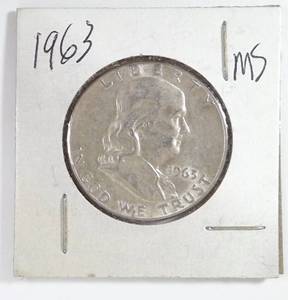 lot 219 image: 1963 Franklin Half Dollar