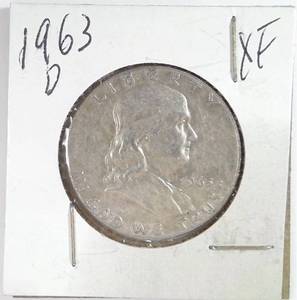 lot 220 image: 1963-D Franklin Half Dollar