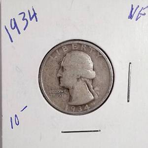 lot 256 image: 1934 Washington Quarter