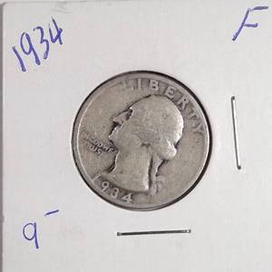 lot 257 image: 1934 Washington Quarter