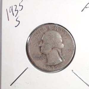lot 261 image: 1935-S Washington Quarter