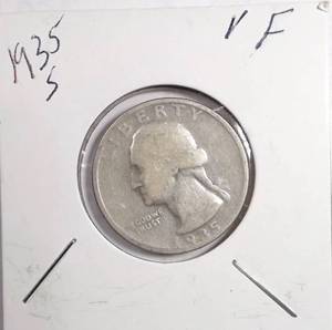 lot 262 image: 1935-S Washington Quarter