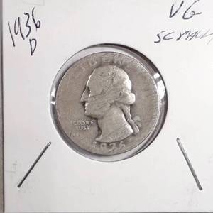 lot 263 image: 1936-D Washington Quarter