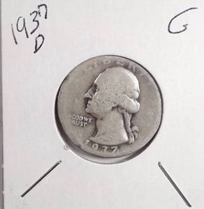 lot 267 image: 1937-D Washington Quarter