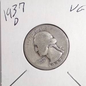 lot 268 image: 1937-D Washington Quarter