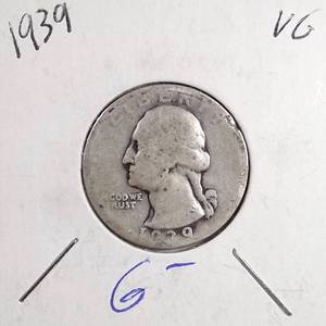 lot 272 image: 1939 Washington Quarter