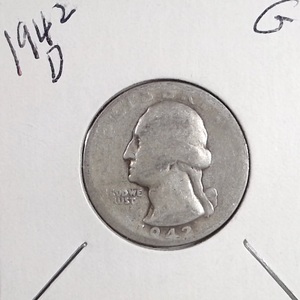 lot 279 image: 1942-D Washington Quarter