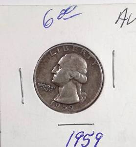 lot 289 image: 1959 Washington Quarter