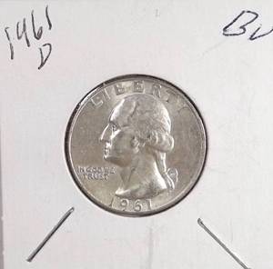 lot 290 image: 1961-D Washington Quarter