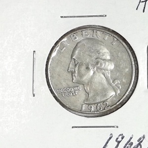 lot 295 image: 1962-D Washington Quarter
