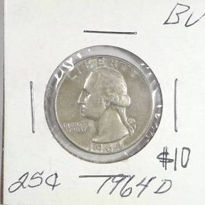 lot 298 image: 1964-D Washington Quarter