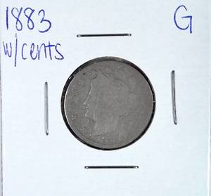 lot 330 image: 1883 Liberty Nickel, with cents