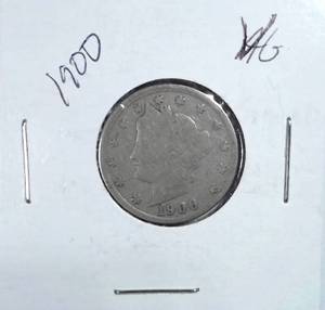lot 336 image: 1900 Liberty Nickel
