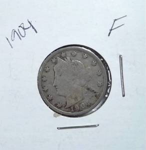 lot 338 image: 1904 Liberty Nickel