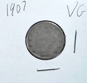 lot 340 image: 1907 Liberty Nickel