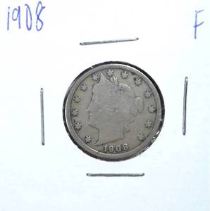 lot 341 image: 1908 Liberty Nickel