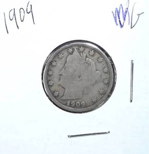 lot 342 image: 1909 Liberty Nickel