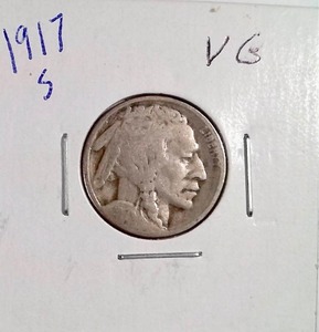 lot 346 image: 1917-S Buffalo Nickel