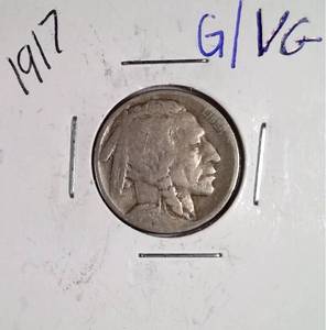 lot 347 image: 1917 Buffalo Nickel