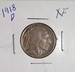 lot 350 image: 1918-D Buffalo Nickel