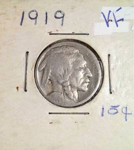 lot 351 image: 1919 Buffalo Nickel