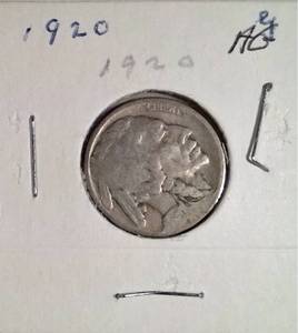 lot 354 image: 1920 Buffalo Nickel