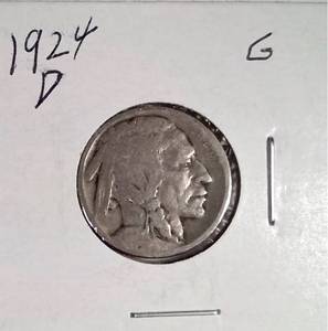 lot 358 image: 1924-D Buffalo Nickel
