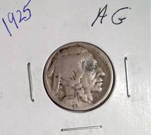 lot 361 image: 1925 Buffalo Nickel
