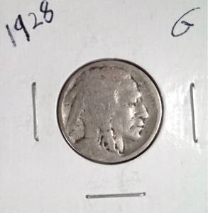 lot 369 image: 1928 Buffalo Nickel