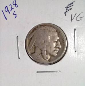 lot 371 image: 1928-S Buffalo Nickel