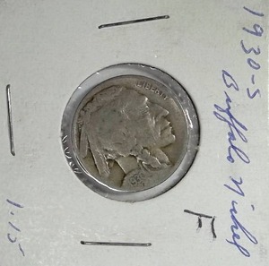 lot 376 image: 1930-S Buffalo Nickel