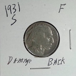 lot 377 image: 1931-S Buffalo Nickel