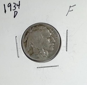 lot 379 image: 1934-D Buffalo Nickel